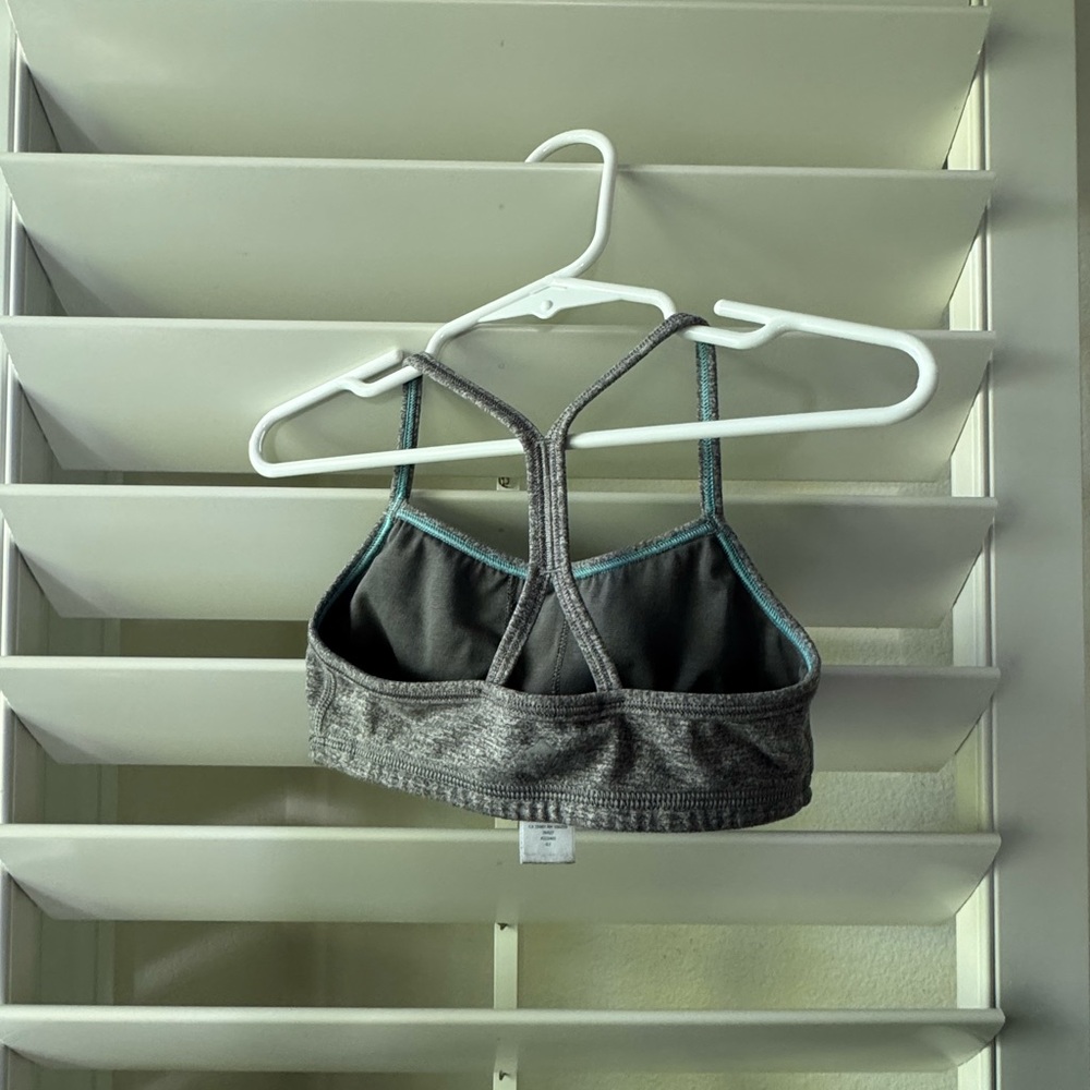 Ivivva Gray and Blue Kids Sports Bra